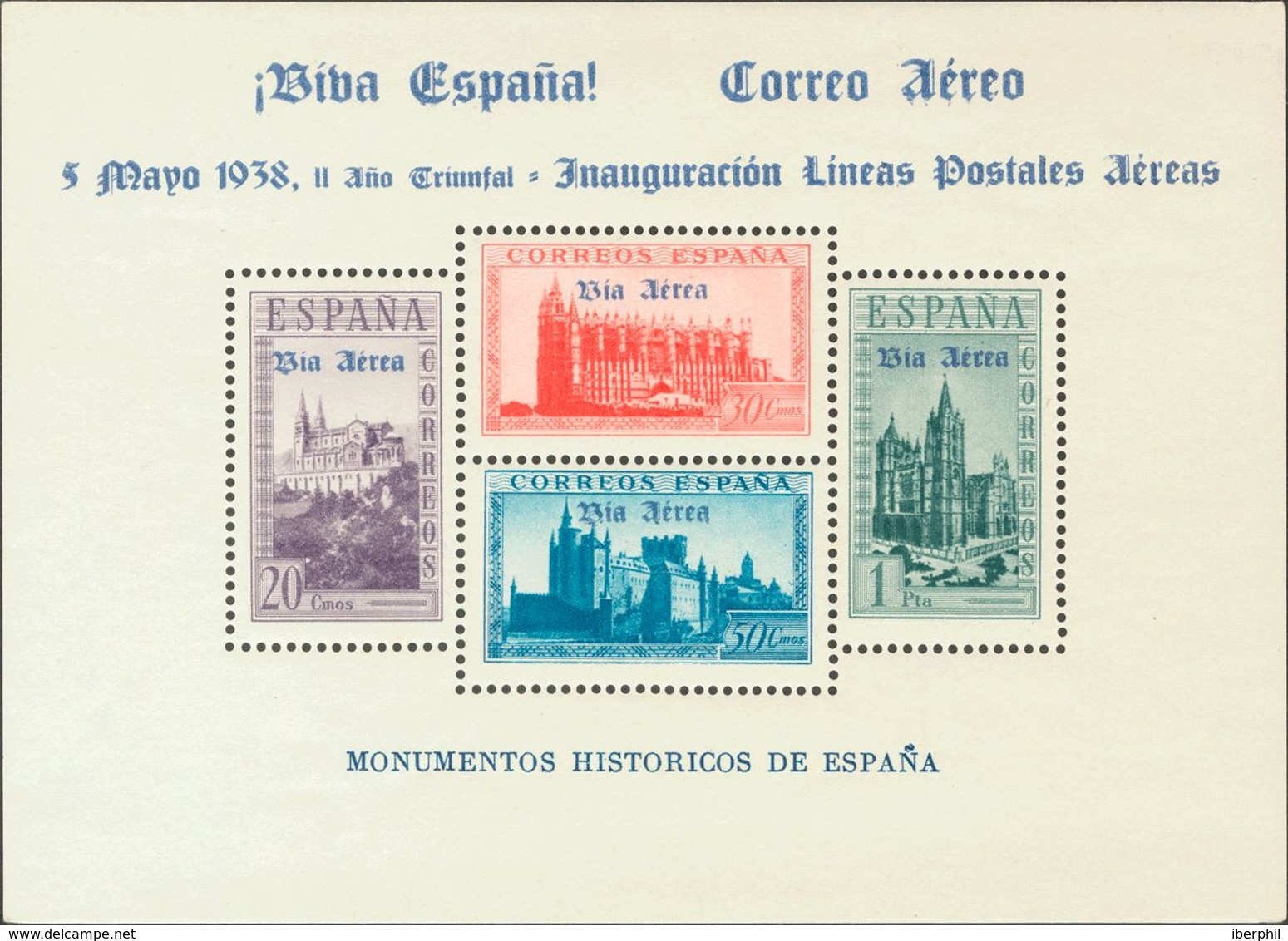 Emisiones Locales Patrióticas, Burgos. *95/97, 95A. 1938. Serie Completa, Cuatro Hojas Bloque. MAGNIFICAS. Edifil 2017:  - Andere & Zonder Classificatie