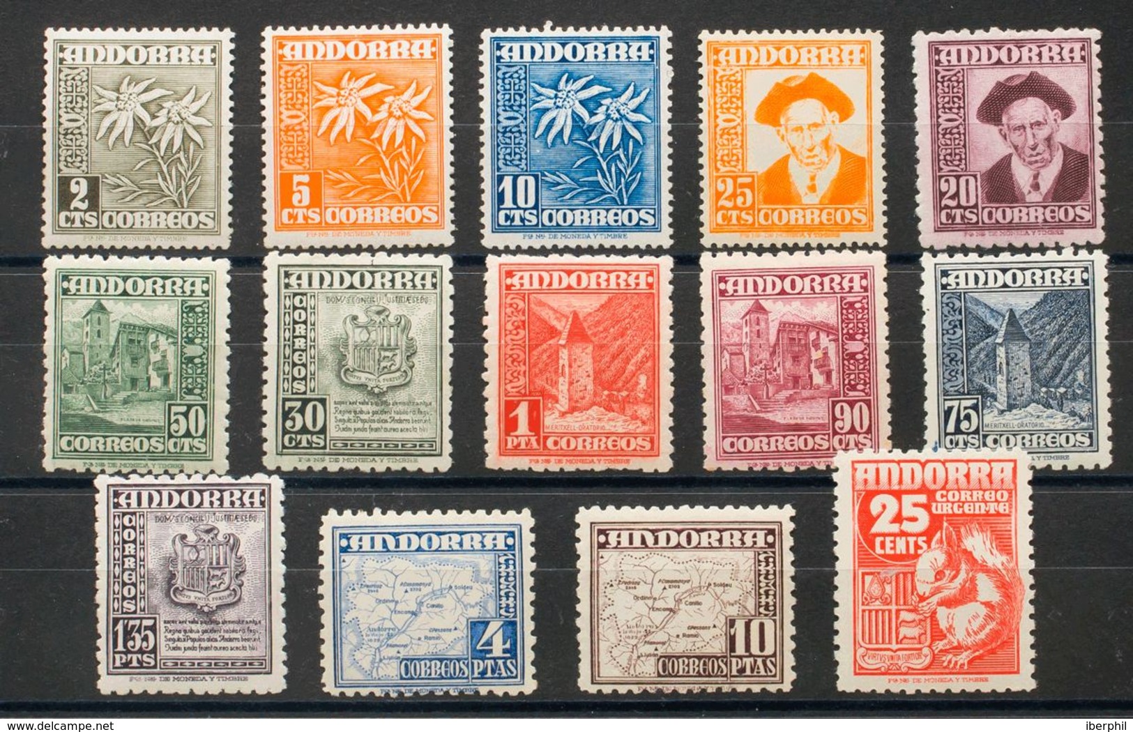 Andorra. **45/58. 1948. Serie Completa. MAGNIFICA. Edifil 2019: 210 Euros - Other & Unclassified