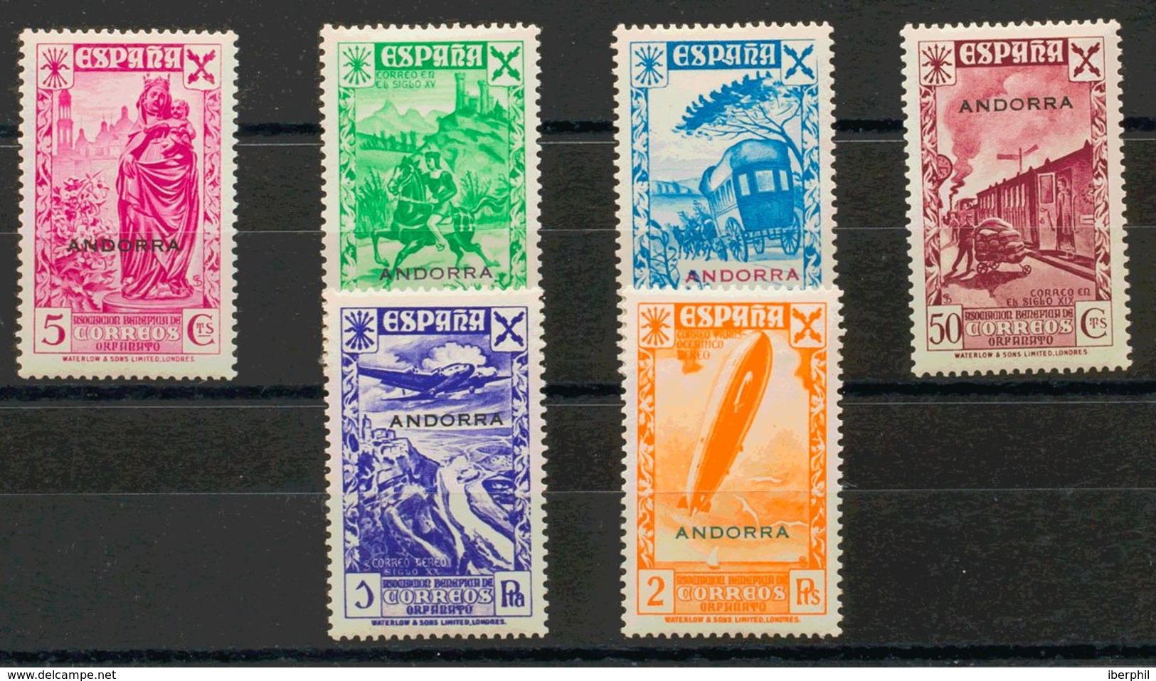 Andorra, Beneficencia. *1/6. 1938. Serie Completa. MAGNIFICA. Edifil 2019: 375 Euros - Other & Unclassified