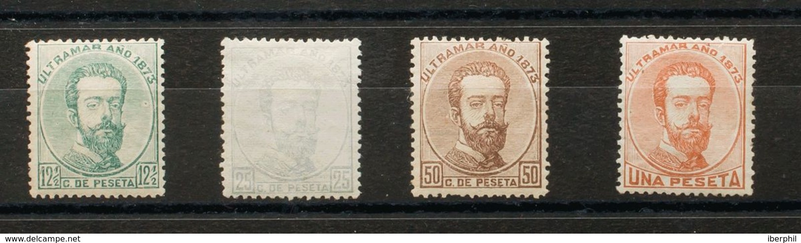 Cuba. */(*)26, Ant.25/27. 1873. Serie Completa. Muy Bien Centrada. MAGNIFICA Y RARA. Edifil 2018: 495 Euros - Cuba (1874-1898)