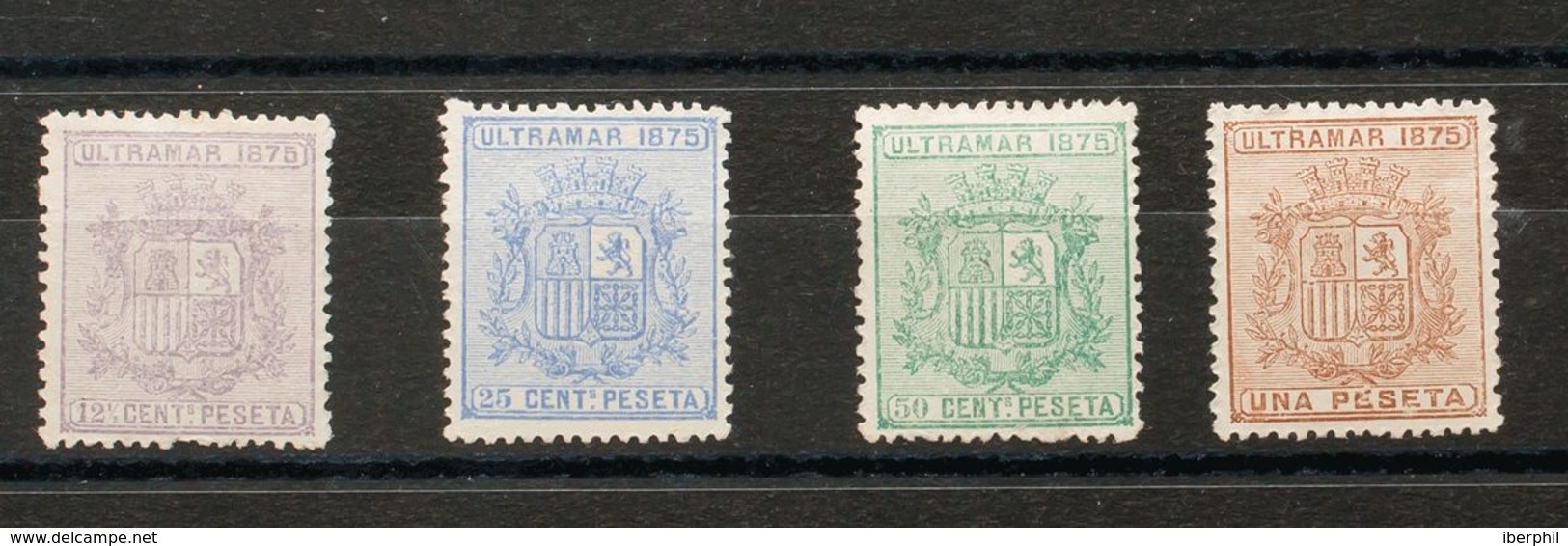 Cuba. */(*)31/34. 1875. Serie Completa. Excelentes Centrajes. MAGNIFICA. - Cuba (1874-1898)