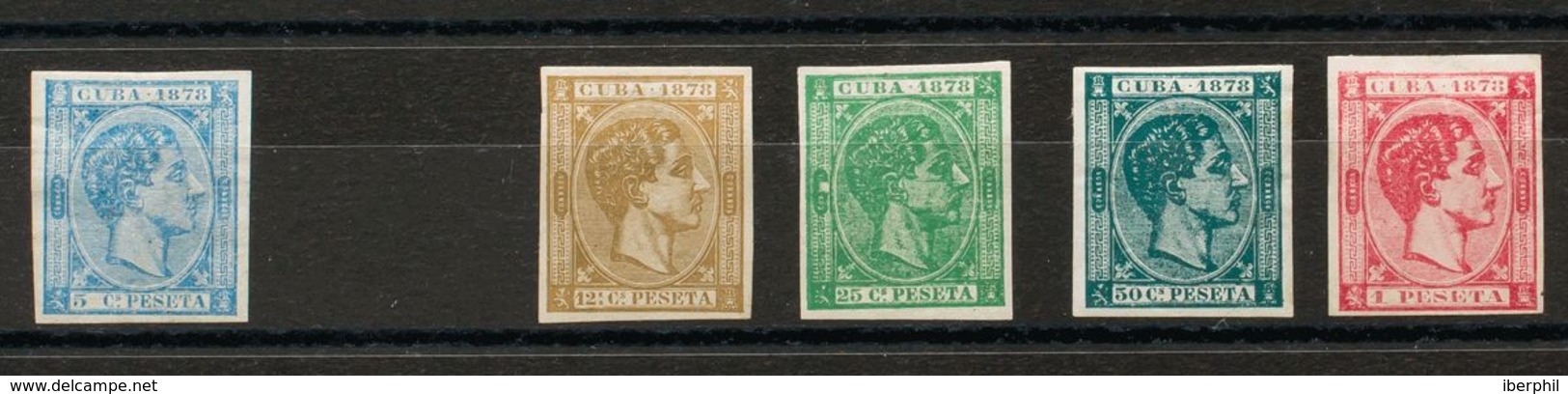 Cuba. */(*)44s, 46/49s. 1878. Serie Completa, A Falta Del 10 Cts Negro. SIN DENTAR. MAGNIFICA. Edifil 2018: 285 Euros - Cuba (1874-1898)