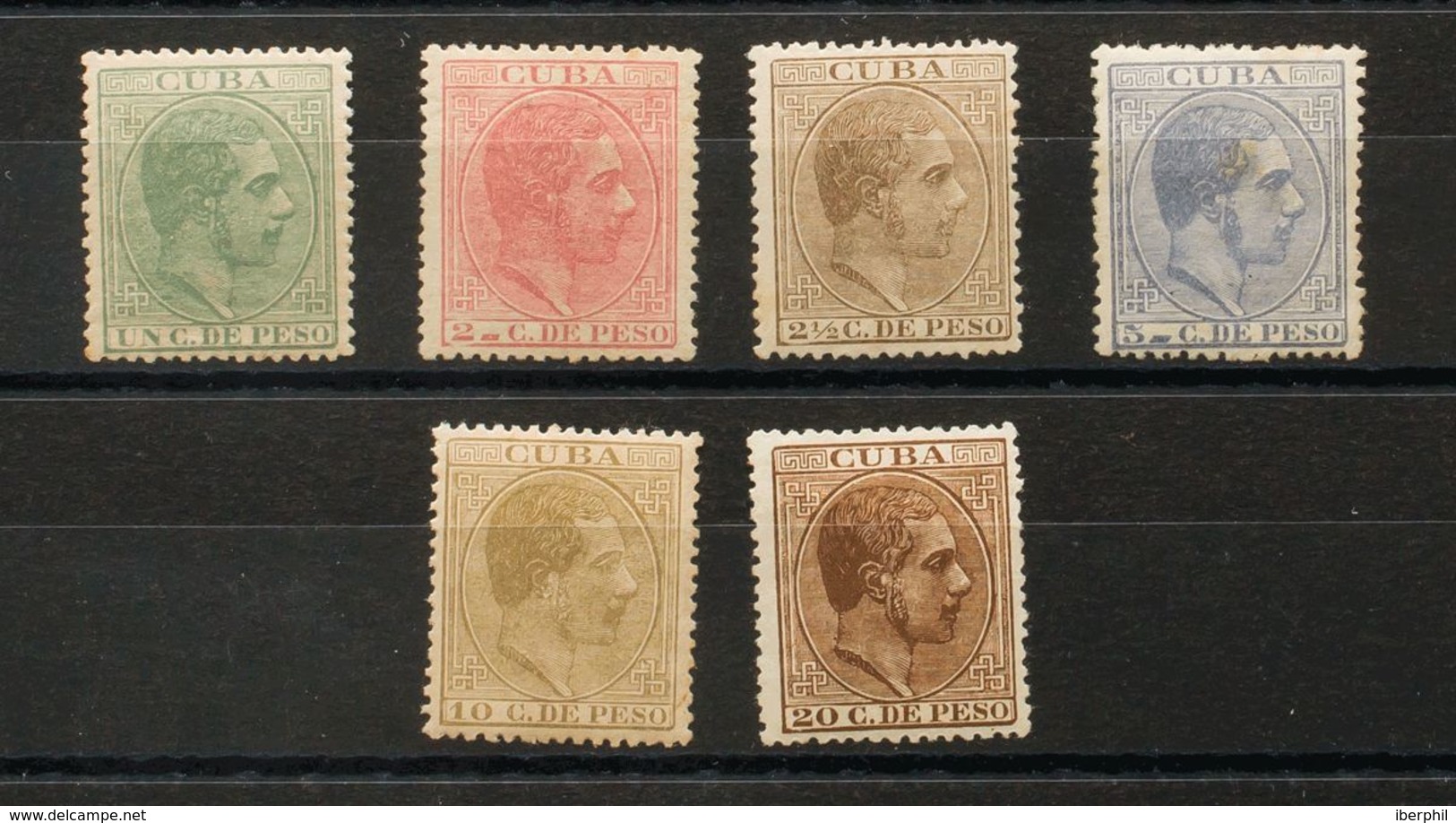 Cuba. *68/73. 1882. Serie Completa. MAGNIFICA. Edifil 2019: 200 Euros - Cuba (1874-1898)