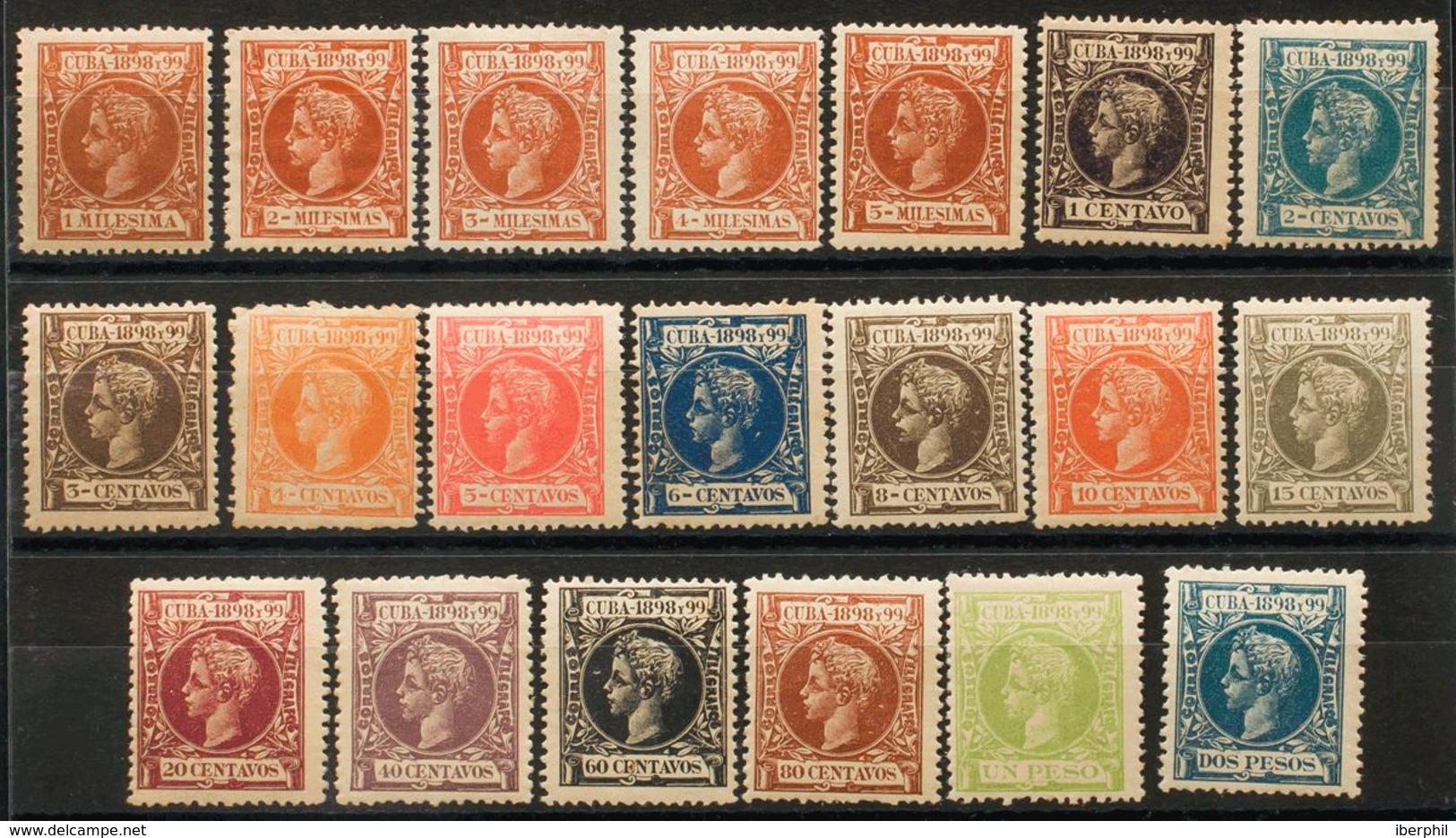 Cuba. *154/73. 1898. Serie Completa. MAGNIFICA. Edifil 2019: 107 Euros - Cuba (1874-1898)