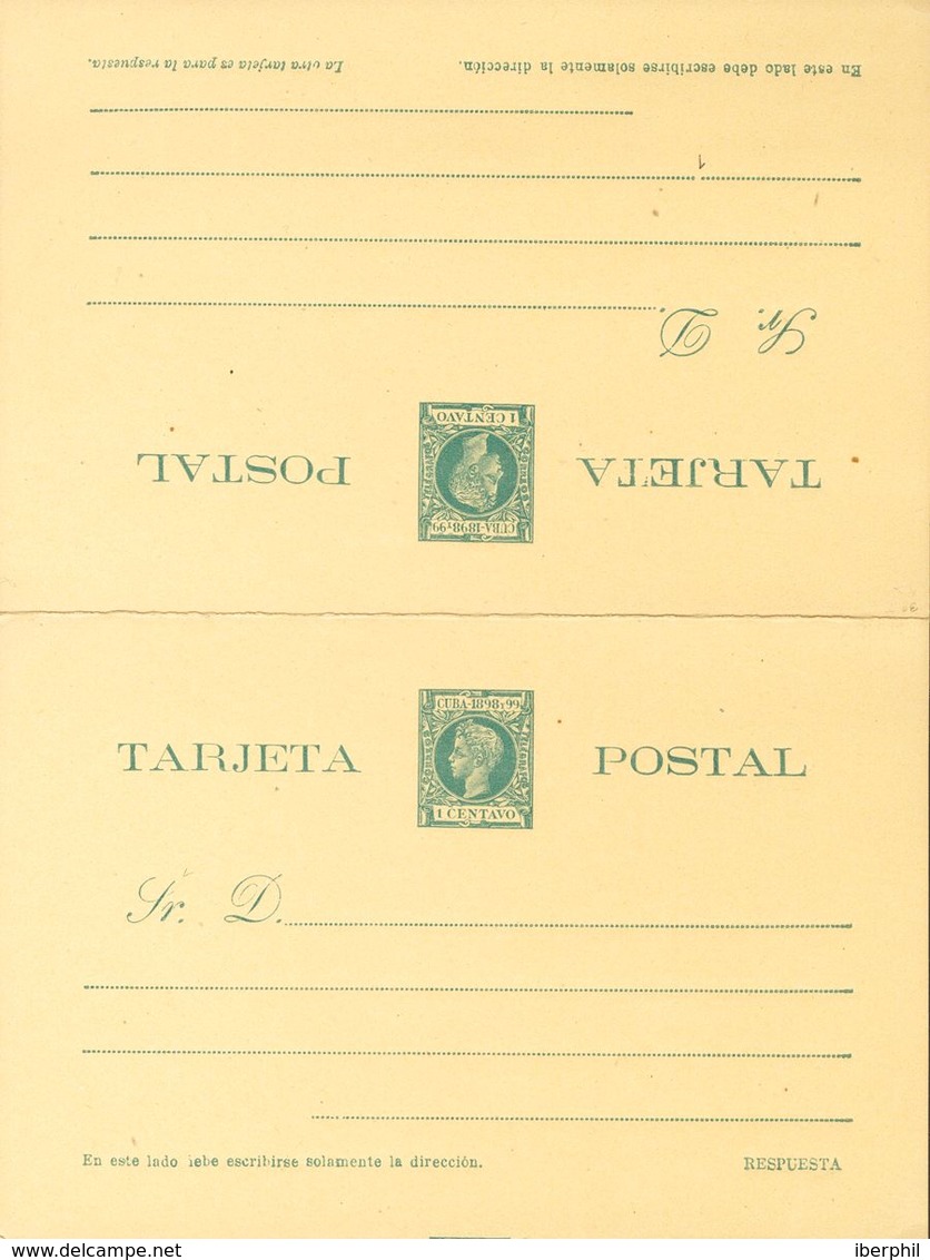 Cuba, Entero Postal. (*)EP31/38. 1898. Juego Completo De Tarjetas Entero Postales (incluyendo Las De Ida Y Vuelta). MAGN - Cuba (1874-1898)