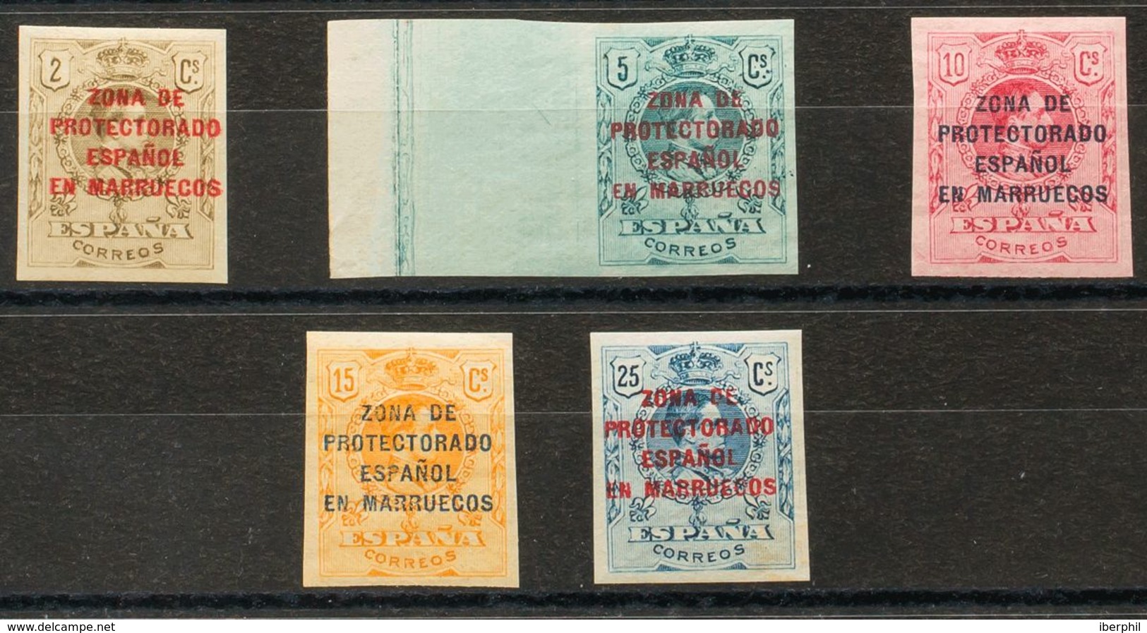 Marruecos. *58/62s. 1916. Serie Completa (a Falta Del 30 Cts). SIN DENTAR. MAGNIFICA. Edifil 2013: 158 Euros - Andere & Zonder Classificatie