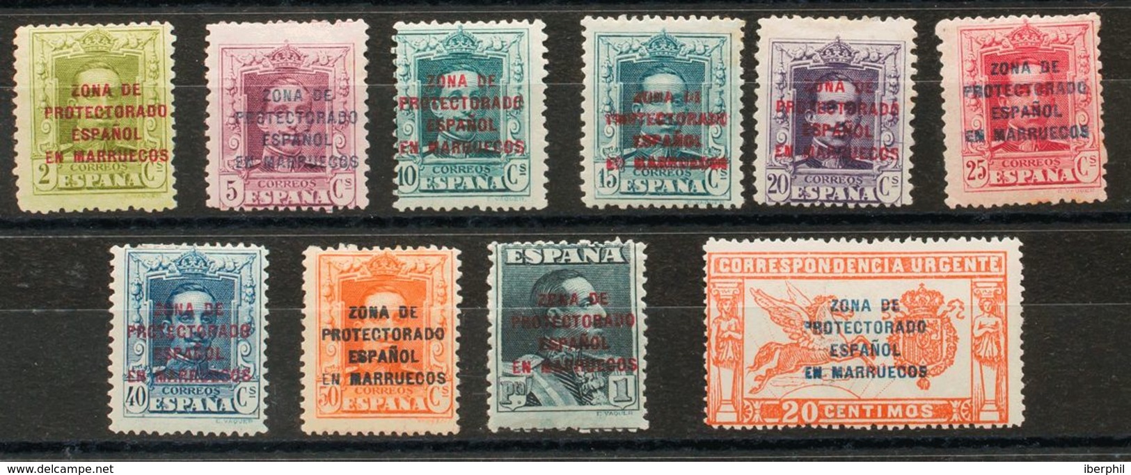 Marruecos. *81/90. 1923. Serie Completa (conservación Habitual). MAGNIFICA. Edifil 2020: 248 Euros - Andere & Zonder Classificatie