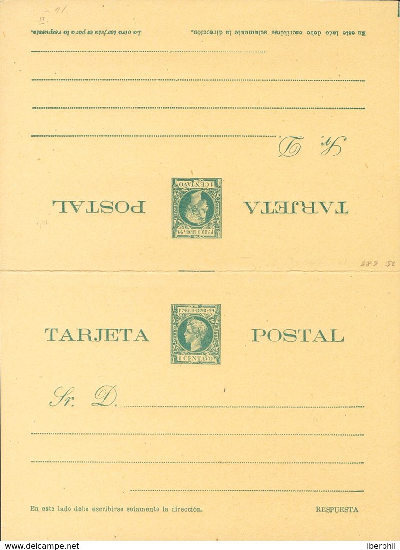 Puerto Rico, Entero Postal. (*)EP9/16. 1898. Juego Completo De Tarjetas Postales (incluyendo Las De Ida Y Vuelta). MAGNI - Andere & Zonder Classificatie