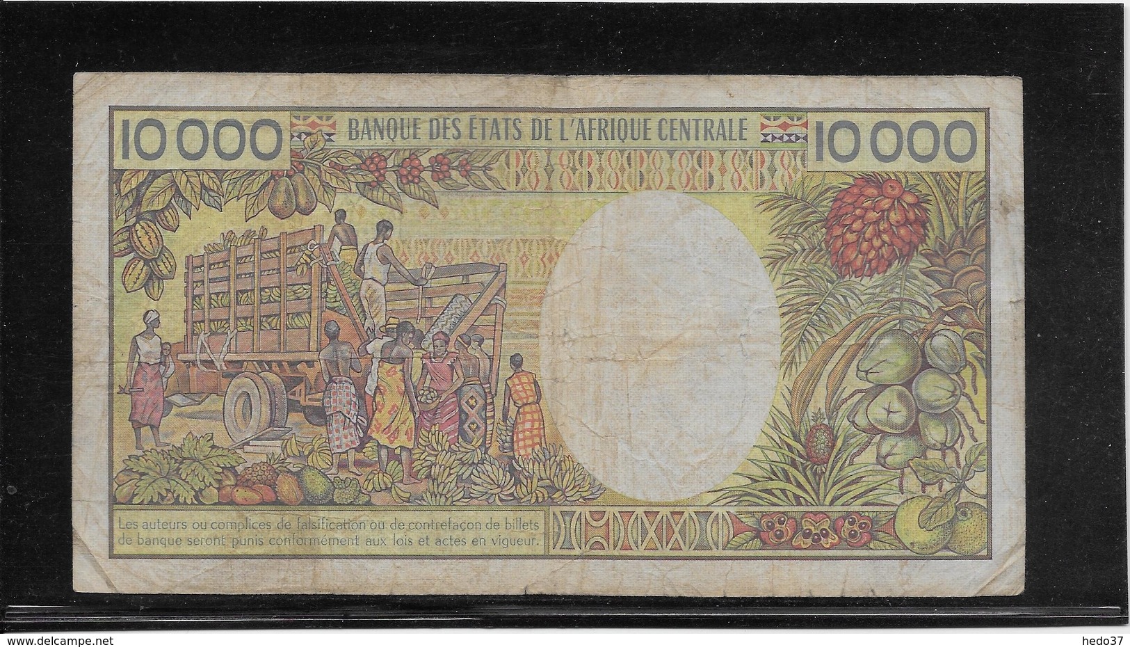 Centrafricaine - 10000 Francs - Pick N°13 - TB - Repubblica Centroafricana