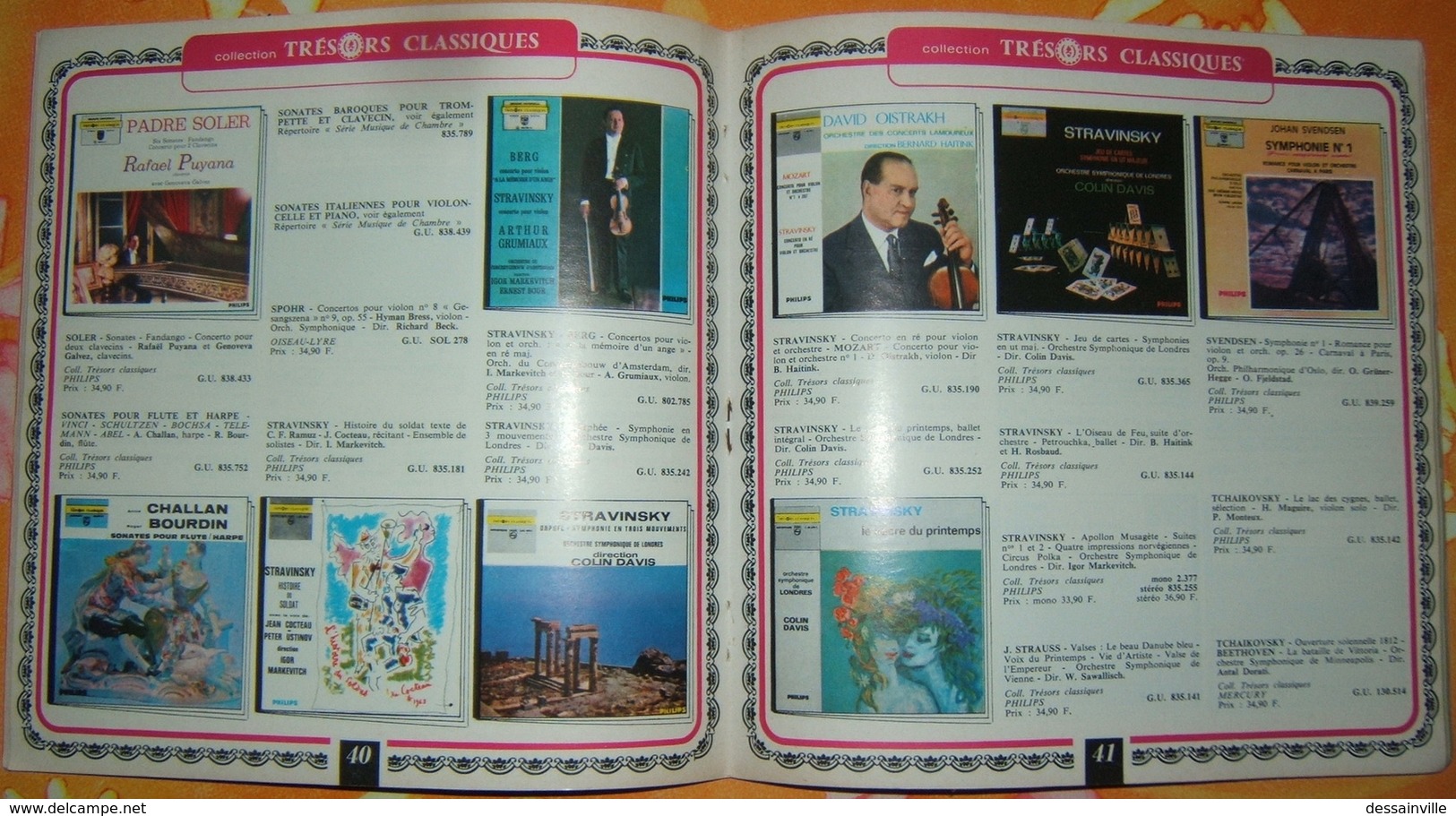 Catalogue PHILIPS 1969 - MUSIQUE CLASSIQUE - 80 Pages - Autres & Non Classés