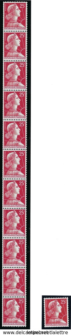 France - Thématique Marianne De Muller - N° 1011 C ** - TTB - 1959 - Roulette 41 - Coil Stamps