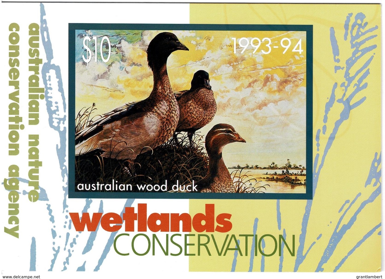 Australia 1993-94 Wetlands Conservation Minisheet & Phonecard Limited Edition Pack - Presentation Packs