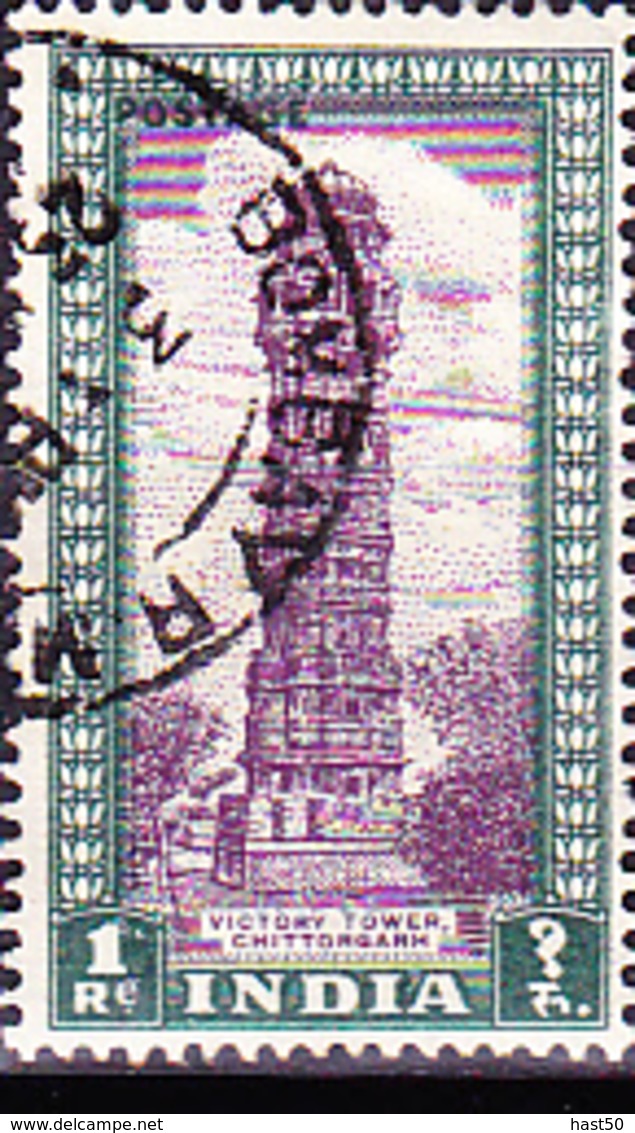 Indien - Chittorgarh: Ruhmesturm (MiNr: 202) 1949 - Gest Used Obl - Used Stamps