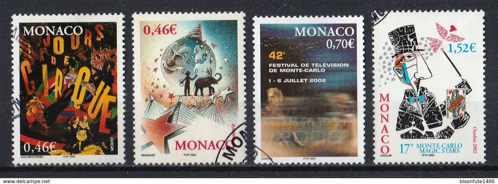 Monaco 2000 à 2002 : Timbres Yvert & Tellier N° 2252 - 2261 - 2317 - 2323 - 2340 - 2347 - 2348 - 2351 Et 2367 Oblitérés. - Used Stamps