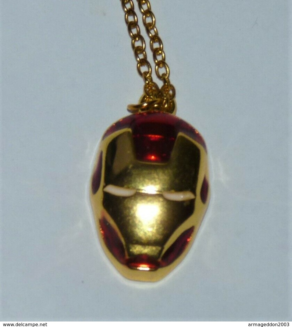 JOLIE CHAINE DOREE PENDENTIF IRON MAN NEUF - Pendentifs