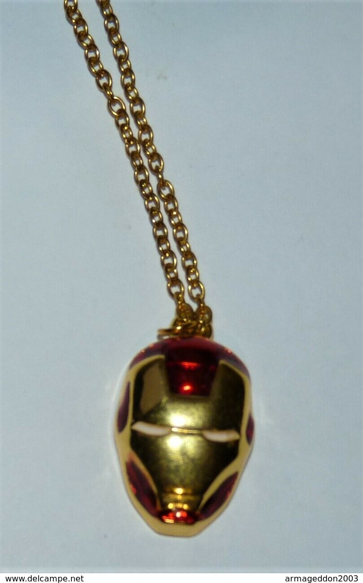 JOLIE CHAINE DOREE PENDENTIF IRON MAN NEUF - Pendentifs