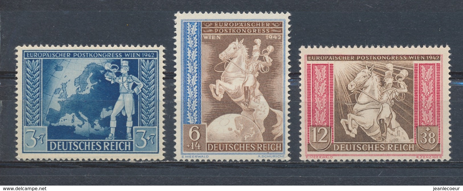 Duitse Rijk/German Empire/Empire Allemand/Deutsche Reich 1942 Mi: 820-822 Yt: 744-746 (PF/MNH/Neuf Sans Ch/**)(4709) - Ongebruikt