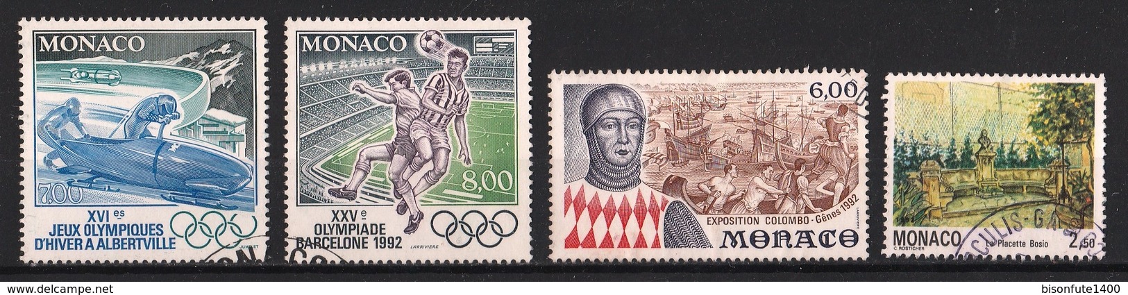 Monaco 1992 : Timbres Yvert & Tellier N° 1811 - 1812 - 1829 - 1833 - 1841 - 1846 - 1847 - 1848 - 1850 Et 1853 Oblitérés. - Usados