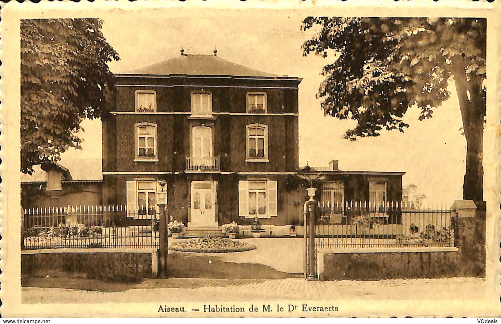 CPA - Belgique - Aiseau - Habitation De M. Le Dr Everaerts - Aiseau-Presles