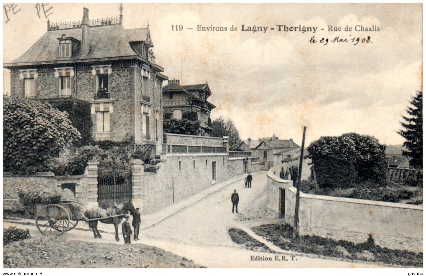 77 Environs De LAGNY - THORIGNY - Rue De Chaalis - Lagny Sur Marne