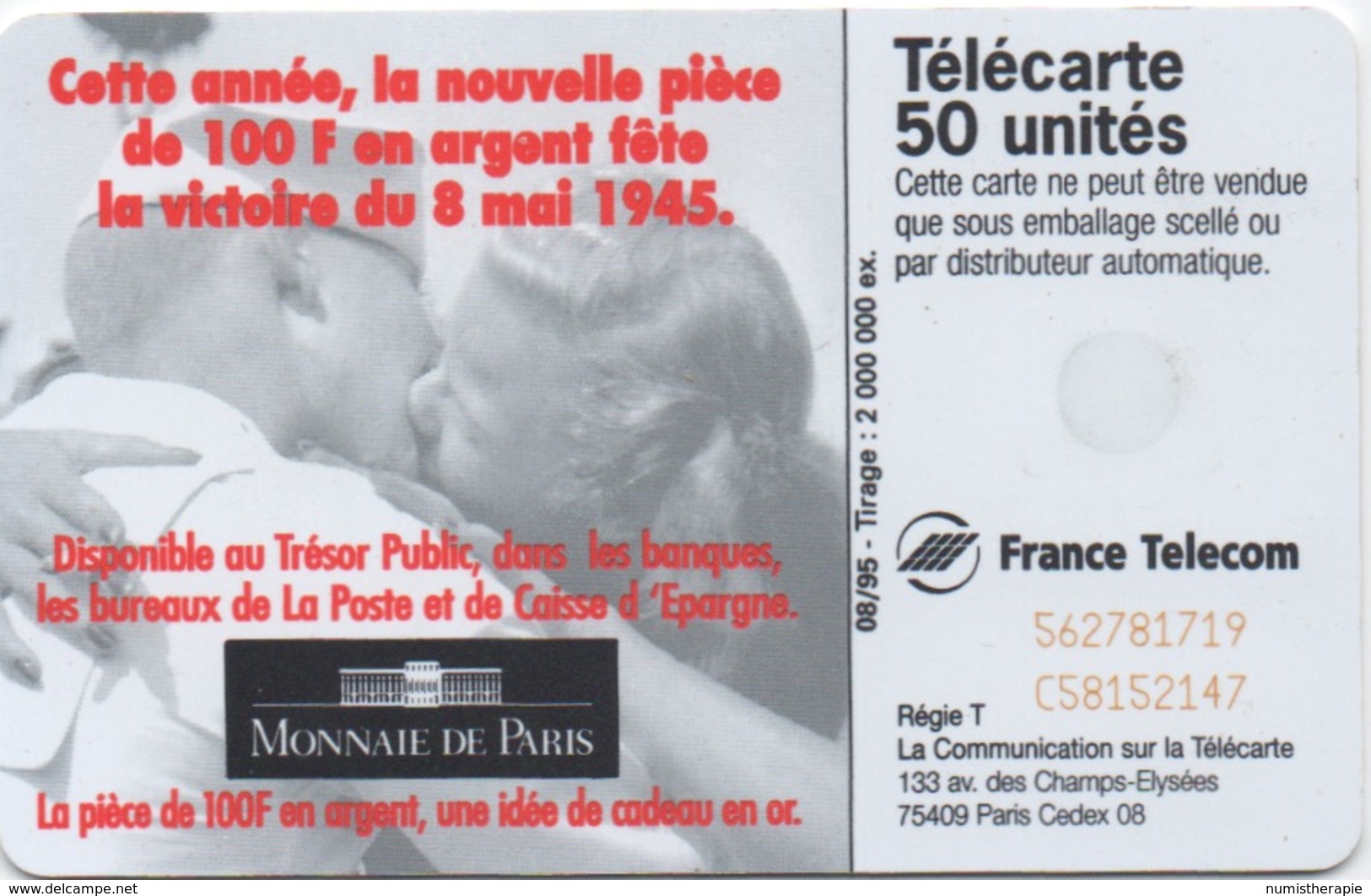 France 100F En Argent : Mai 45 - Mai 95 - Francobolli & Monete