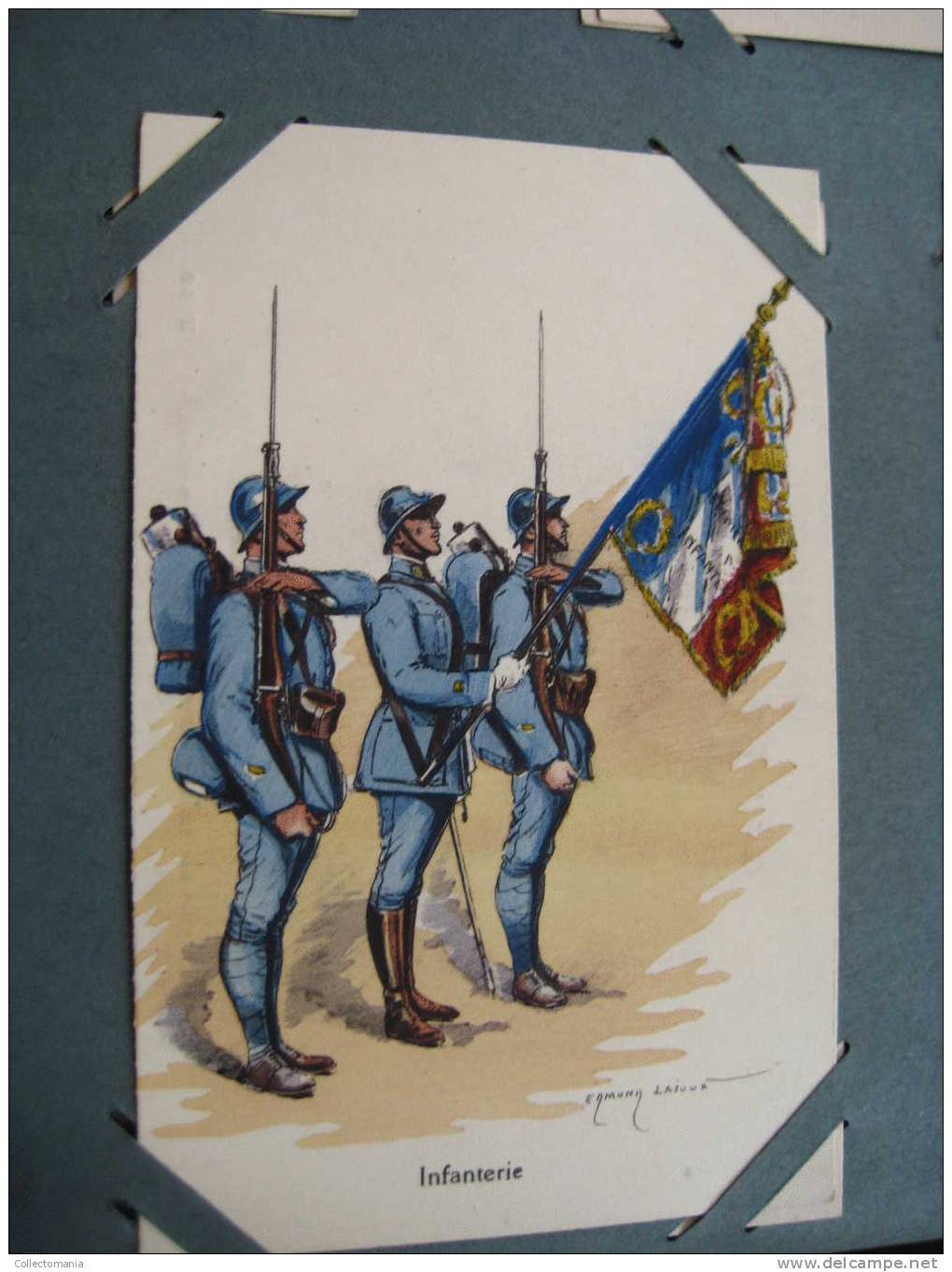 circa 1900 à 1915 comme coloré à la main - LUXE Military uniforms - 499 postcards - Album complet -  lithography superbe