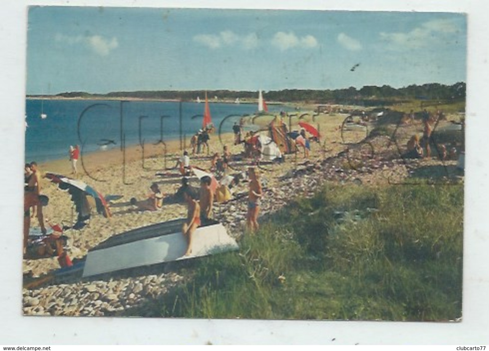 Les Portes-en-Ré, Ile De Ré (17) :  La Plage De L'Anse Du Fourneau En 1969 (animé) GF. - Ile De Ré