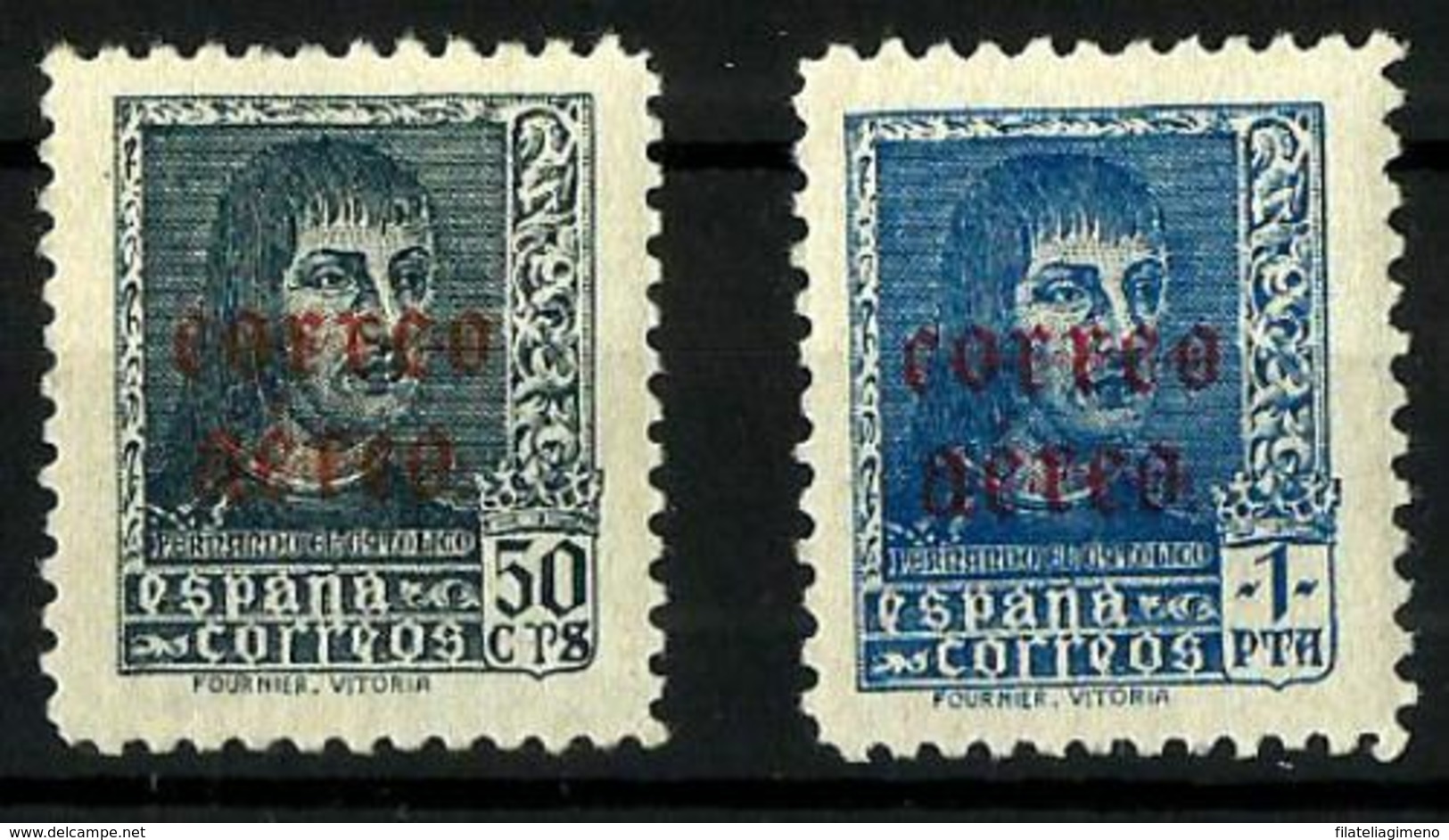 España Nº 845/6 Charnela. Cat.7,25€ - Unused Stamps