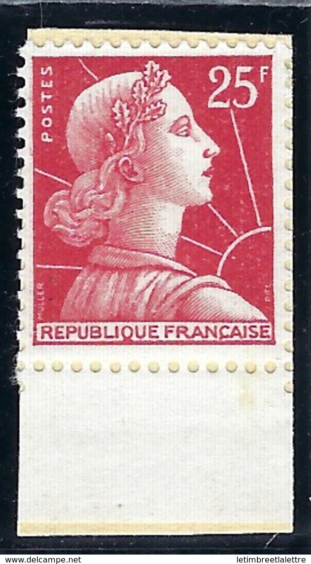 France - Thématique Marianne De Muller - N° 1011 Cb Type 2 ** - TTB - 1959 - Issus D'un Carnet - Neufs