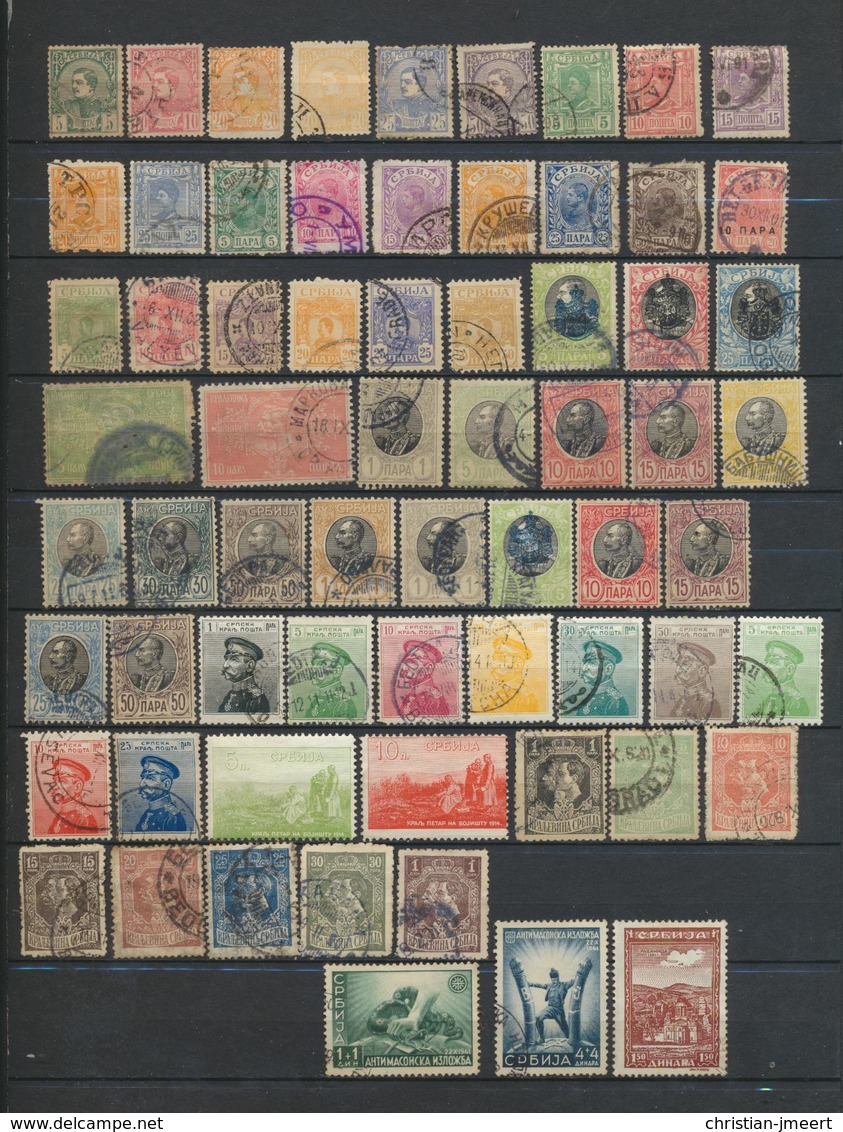 SERBIE Collection De  66 Timbres Oblitérés - Serbie