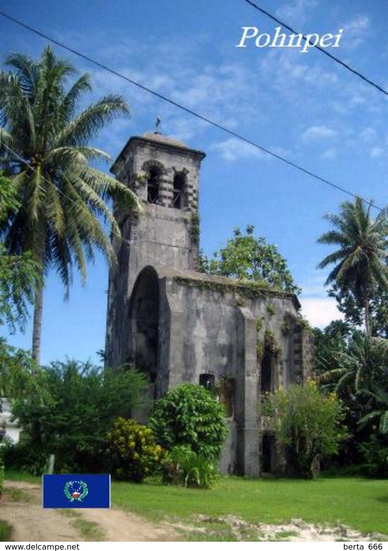 Micronesia Pohnpei Church New Postcard Mikronesien AK - Mikronesien