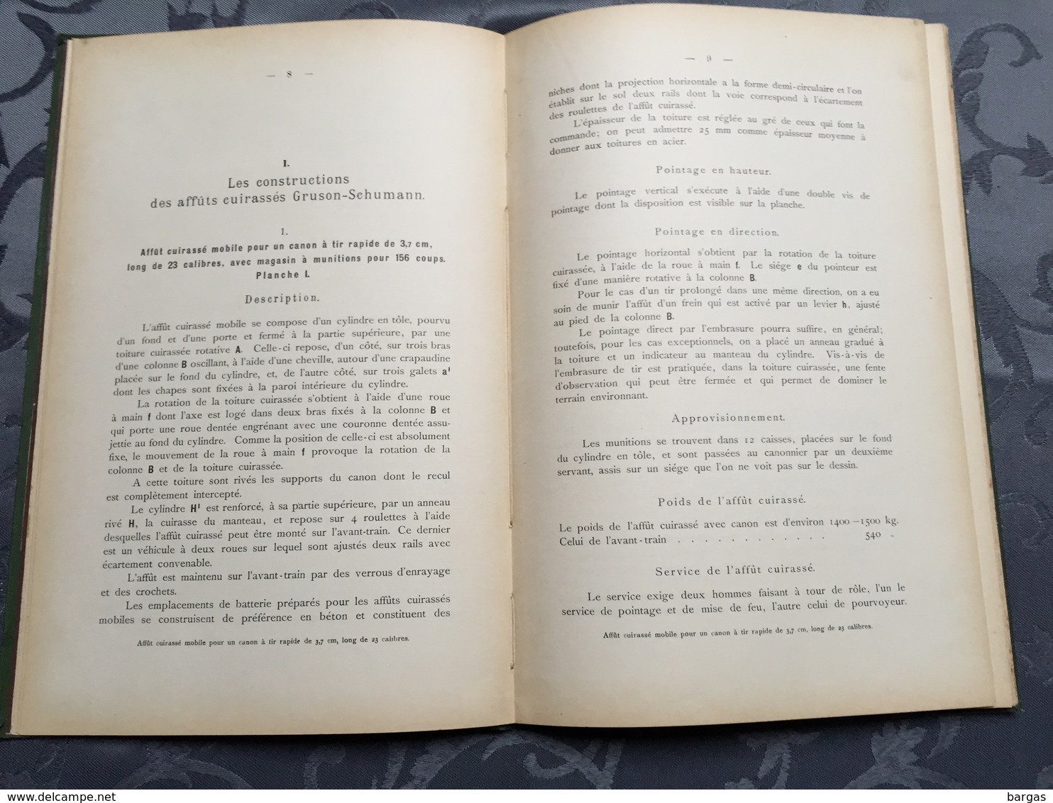 Militaria 1889 RARE LES AFFUTS CUIRASSES Grusonwerk Magdebourg Buckau Tangerhutte Canon Obusier Batterie Tir Mortier - 1801-1900