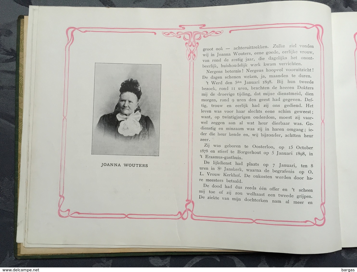 CURIOSA 1902 Gedenkboek Communie De Gijger Te Borgerhout Anvers Kapel Der Zuster Onze Lieve Vrouw Art Nouveau 156paginas - Anciens