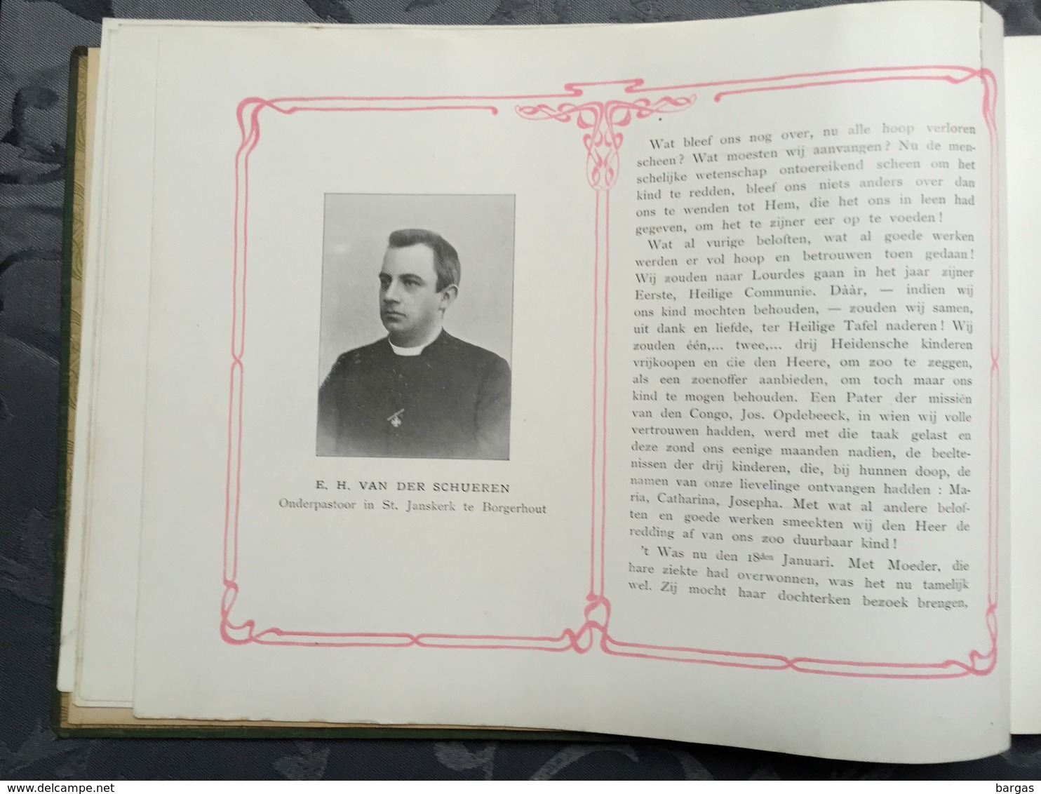 CURIOSA 1902 gedenkboek communie De Gijger te Borgerhout anvers kapel der zuster Onze lieve vrouw art nouveau 156paginas