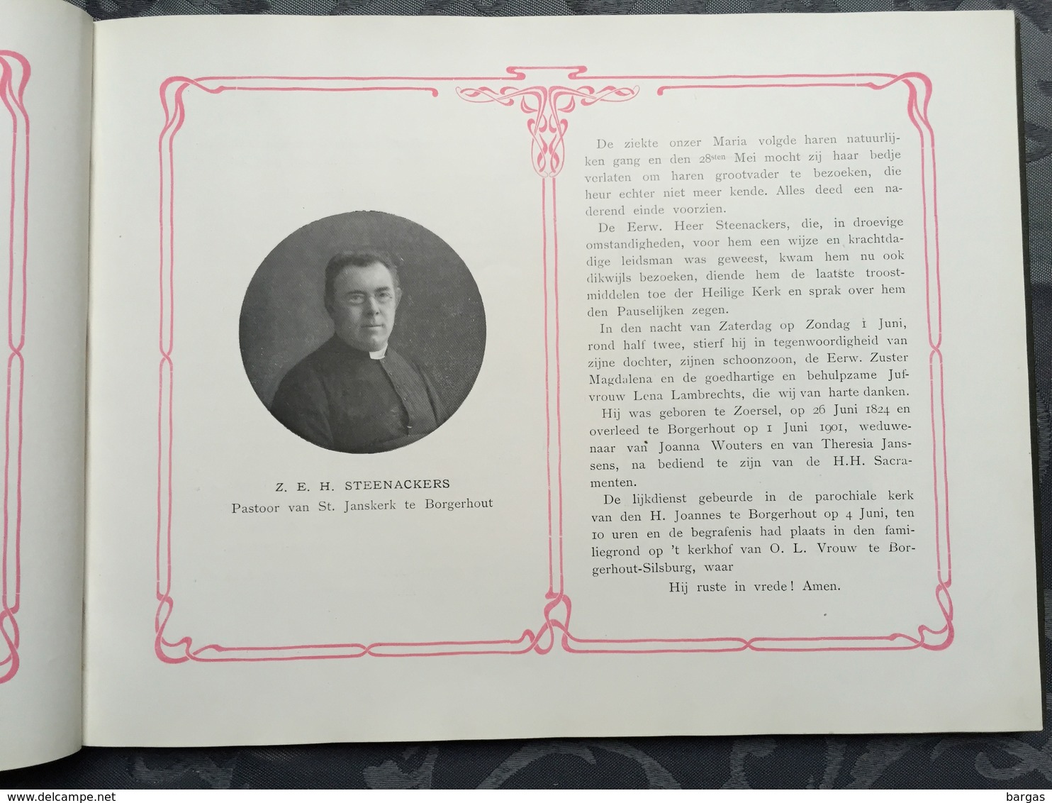 CURIOSA 1902 gedenkboek communie De Gijger te Borgerhout anvers kapel der zuster Onze lieve vrouw art nouveau 156paginas