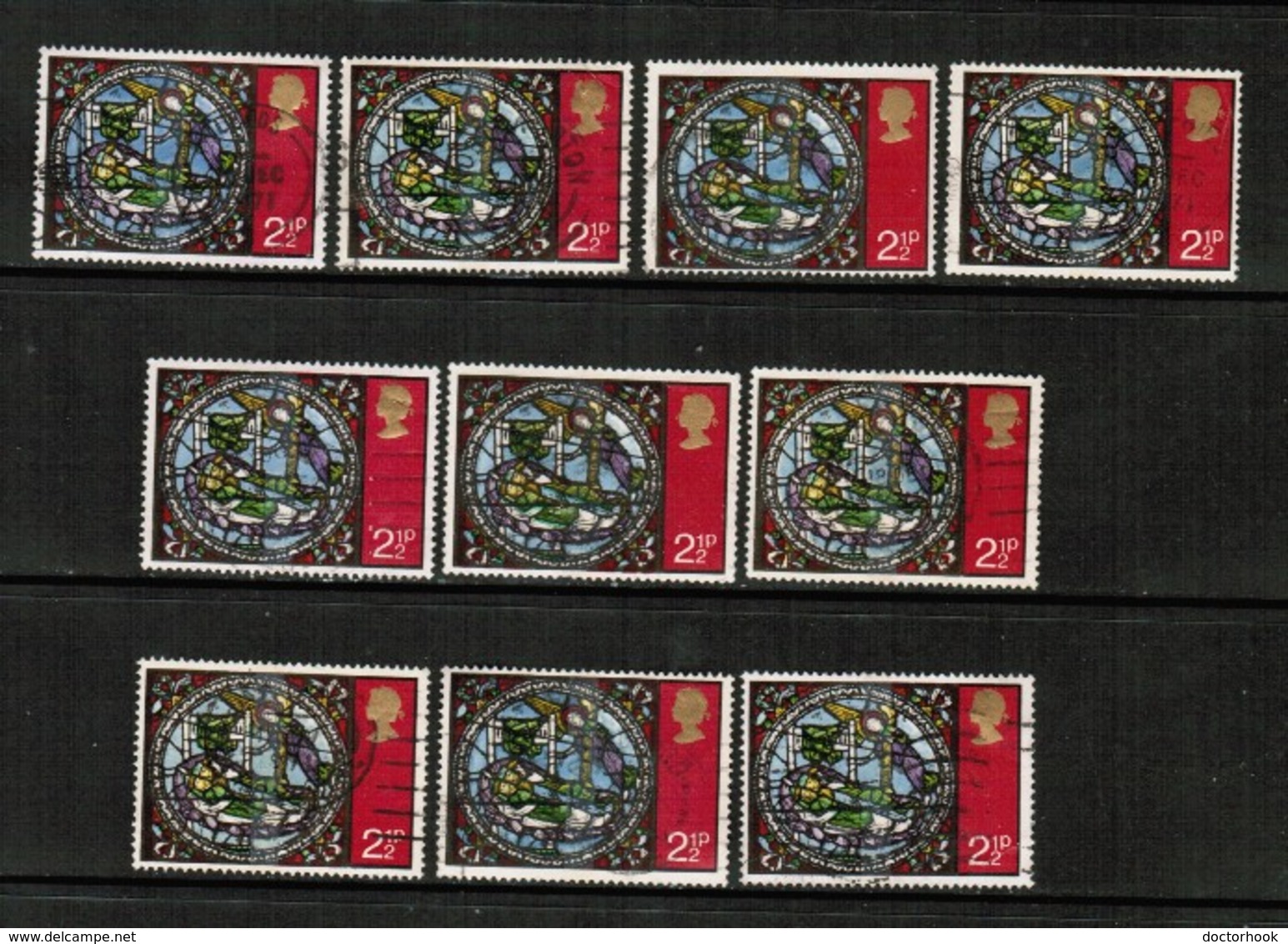 GREAT BRITAIN  Scott # 661 USED WHOLESALE LOT OF 10 (WH-398) - Lots & Kiloware (mixtures) - Max. 999 Stamps