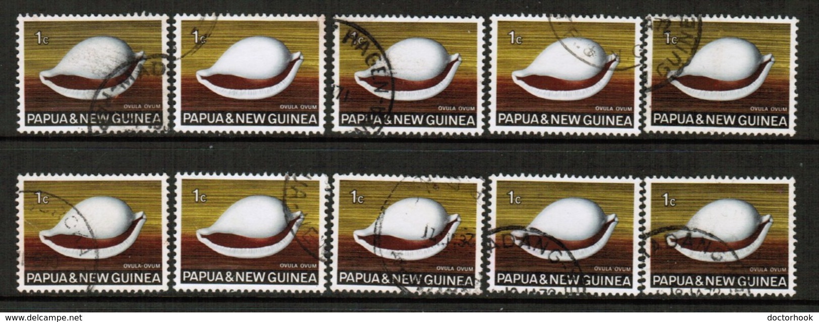 PAPUA NEW GUINEA  Scott # 265 USED WHOLESALE LOT OF 10 (WH-402) - Lots & Kiloware (mixtures) - Max. 999 Stamps