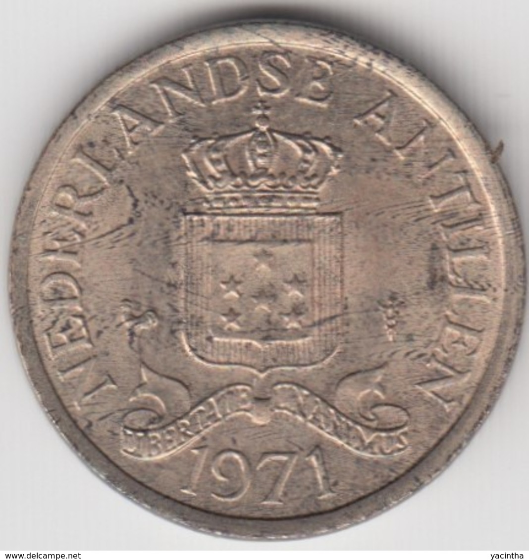 @Y@    Nederlandse Antillen  1  Cent  1971   ( 4584 ) - Antillas Neerlandesas