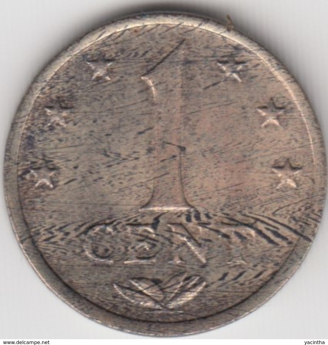 @Y@    Nederlandse Antillen  1  Cent  1971   ( 4584 ) - Antillas Neerlandesas