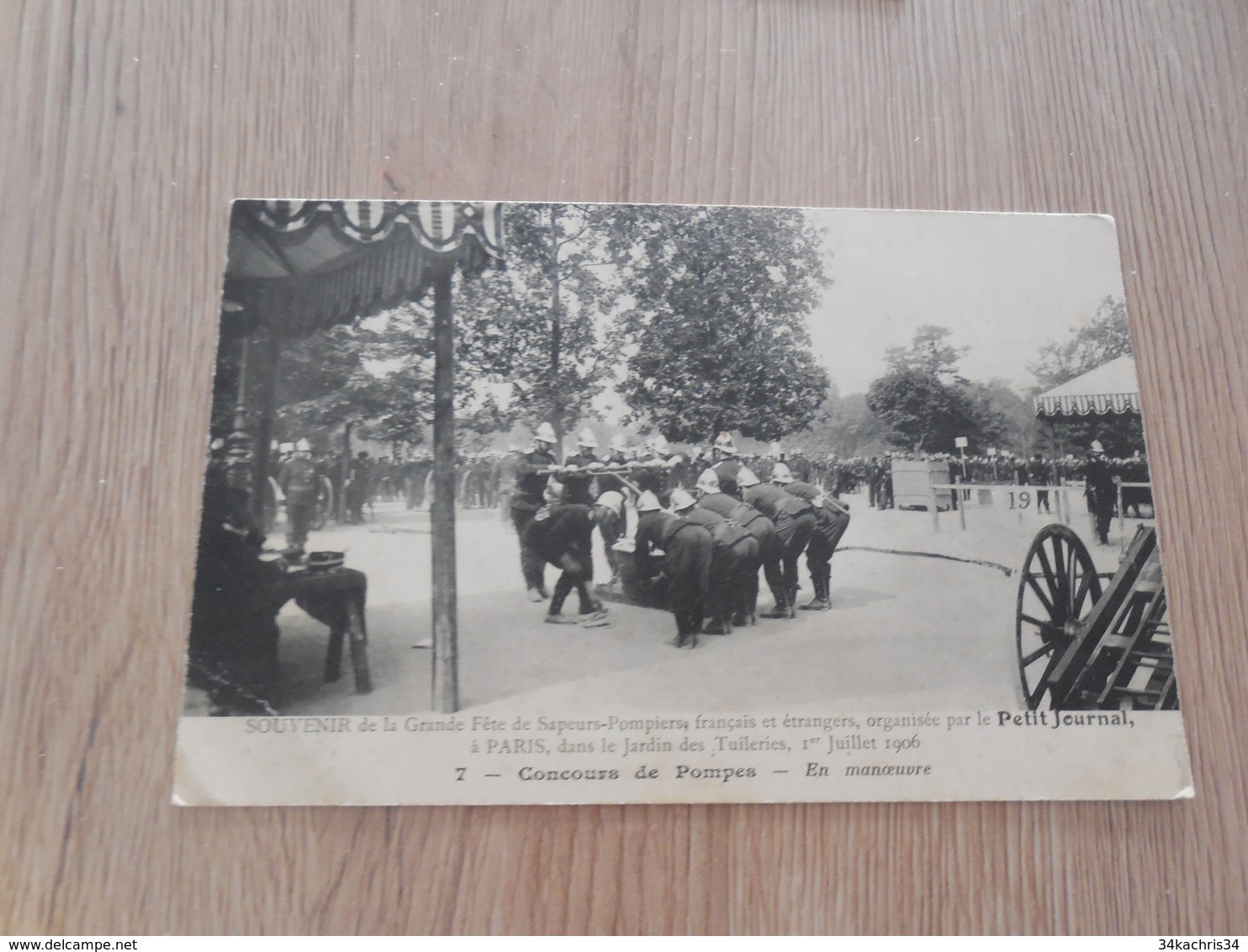 CPA Thème Sapeur Pompier De Paris Fête Organisée Par Le Petit Journal 1906 Concours De Pompe - Feuerwehr