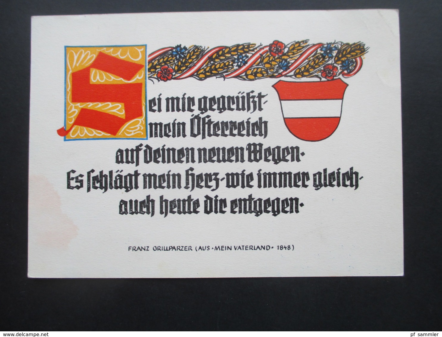 Österreich 1961 Und 62 2 Sonderpostkarten 26. Und 28. Ballonpostflug Zum Tag Der Österreichischen Fahne OMO / Ballonpost - Briefe U. Dokumente