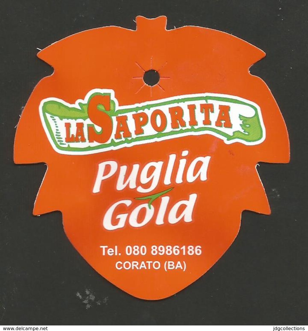 # UVA LA SAPORITA PUGLIA GOLD GRAPE Italy Fruit Tag Balise Etiqueta Anhänger Cartellino Uva Raisin Uvas Traube - Fruits & Vegetables