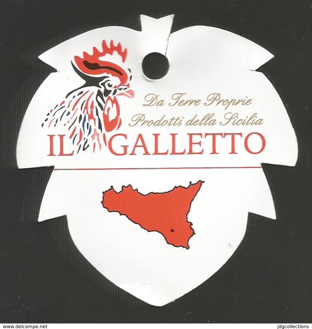 # UVA IL GALLETTO SICILIA GRAPE Italy Fruit Tag Balise Etiqueta Anhänger Cartellino Uva Raisin Uvas Traube - Fruits & Vegetables