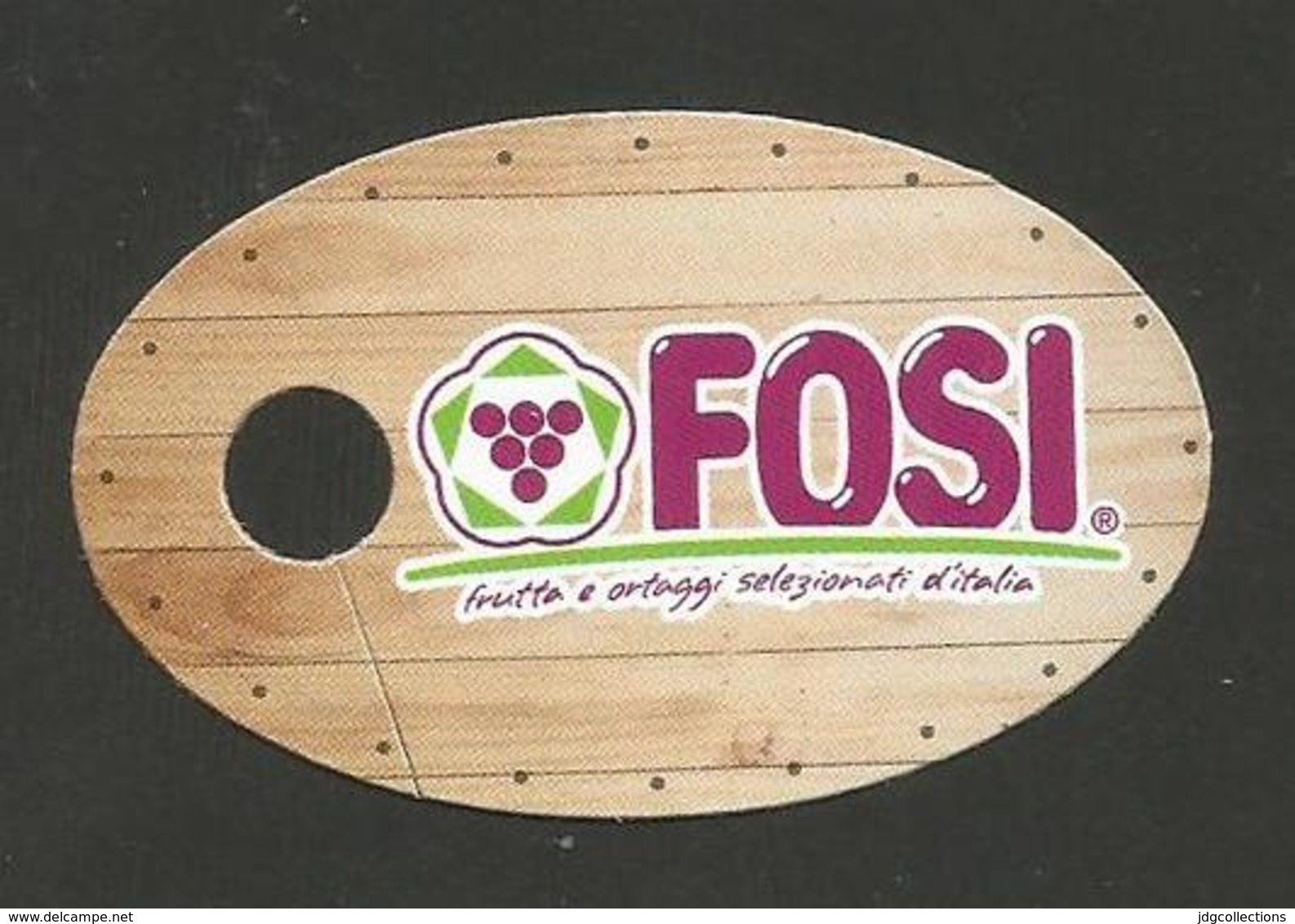 # UVA FOSI GRAPE Italy Fruit Tag Balise Etiqueta Anhänger Cartellino Uva Raisin Uvas Traube - Fruits & Vegetables