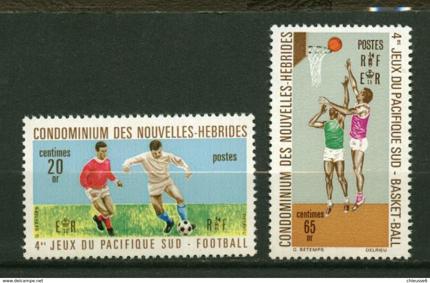 Nelle Hébrides **  N°  308/09 - Sports - Unused Stamps