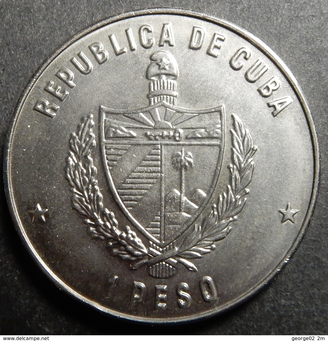 Cuba 1 Peso 1977 60th Anniv. Of Revolution Lenin Top Grade Very Rare! - Cuba