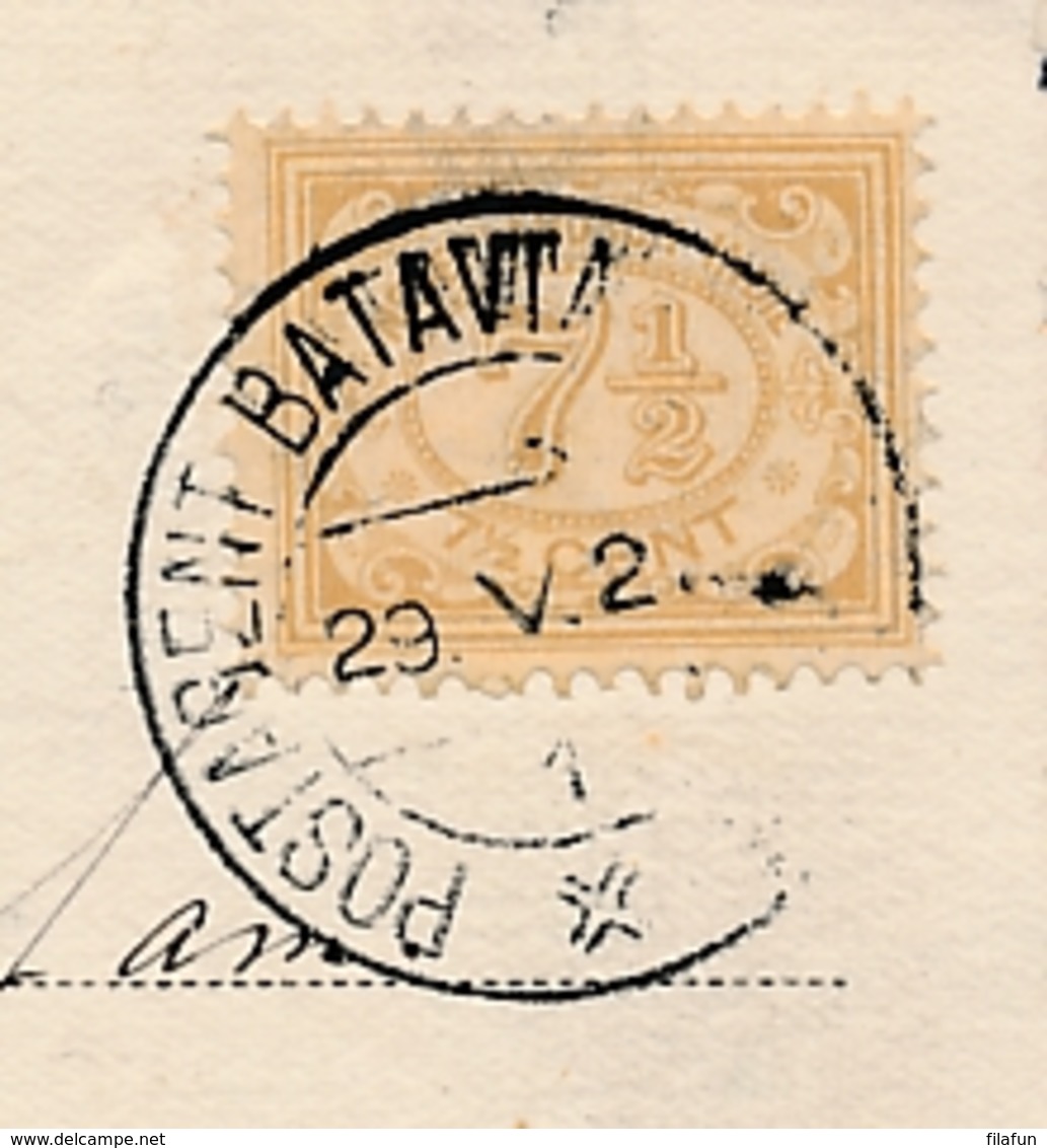 Nederlands Indië - 1927 - 7,5 Cent Cijfer Op Fotokaart D.S.S. Tjerimai Van Postagent Naar Tarakan / Borneo - Uit Boekje - Indes Néerlandaises