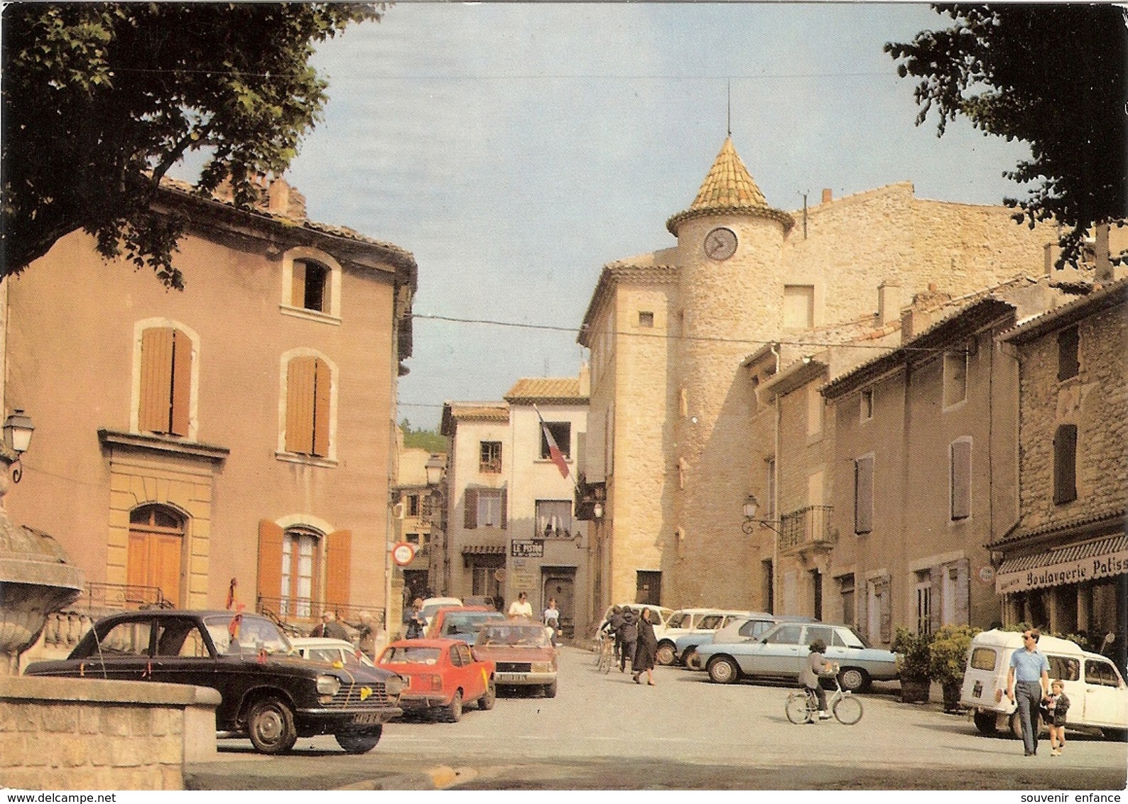 CP Chateauneuf Du Pape La Grande Rue Et La Mairie 84 Vaucluse - Chateauneuf Du Pape