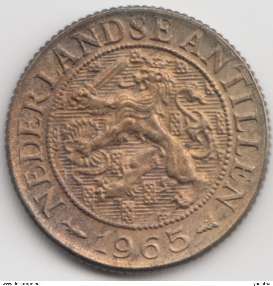 @Y@    Nederlandse Antillen  1  Cent  1965   ( 4593 ) - Netherlands Antilles