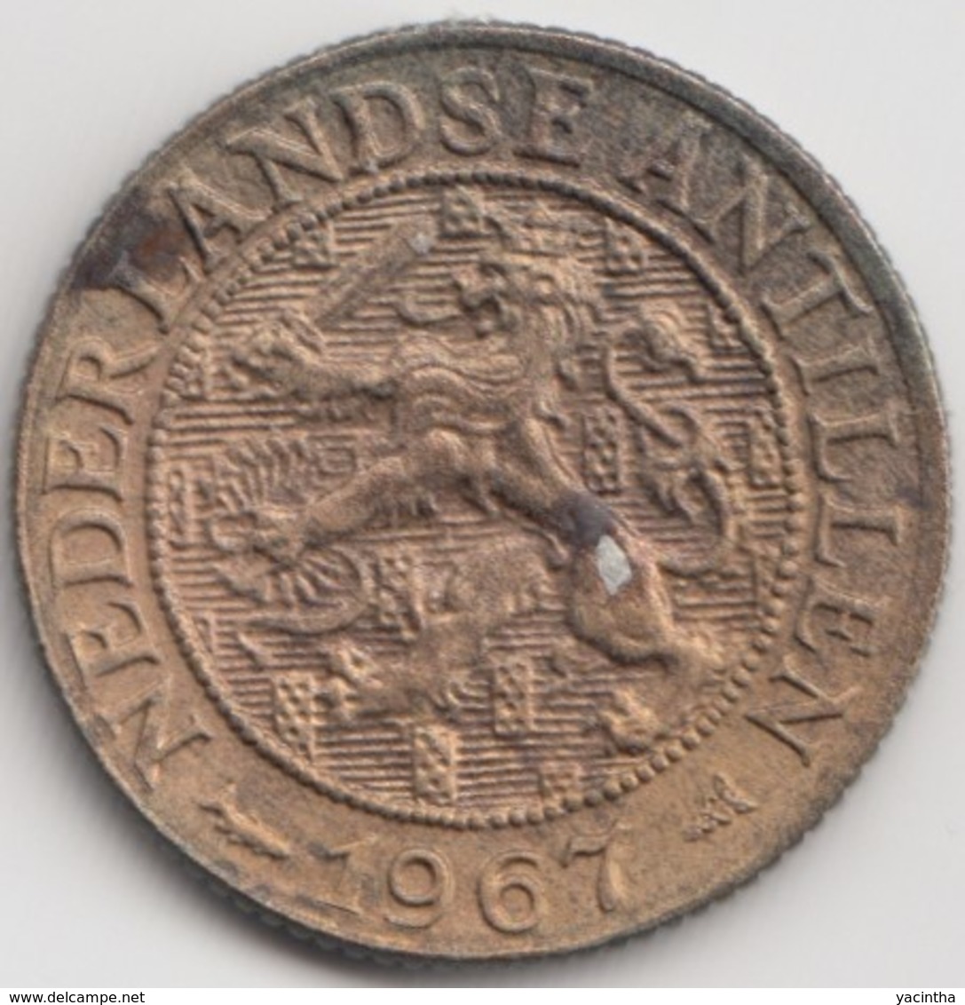 @Y@    Nederlandse Antillen  1  Cent  1967   ( 4594 ) - Niederländische Antillen